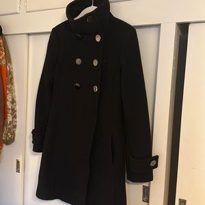 Babaton Wool Coat W Polished Buttons